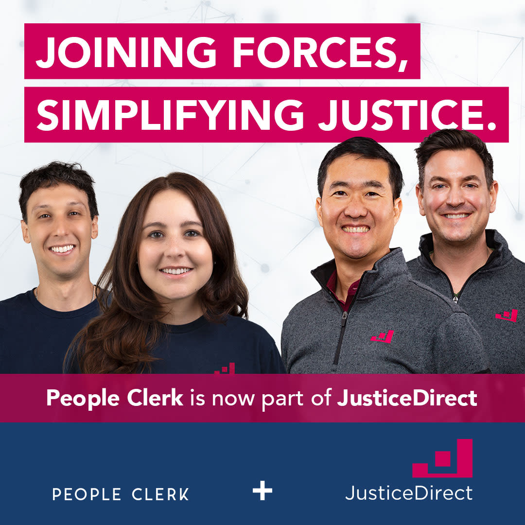 JusticeDirect and People Clerk Joining Forces, Simplifying Justice