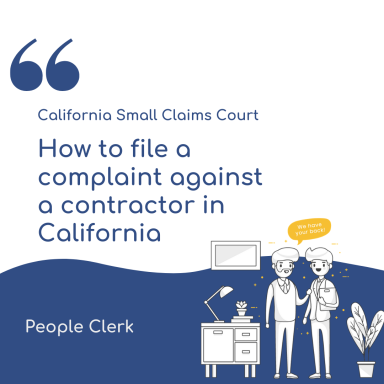 How to file a complaint against a contractor in California 