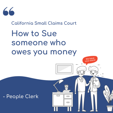 How to Sue Someone Who Owes You Money
