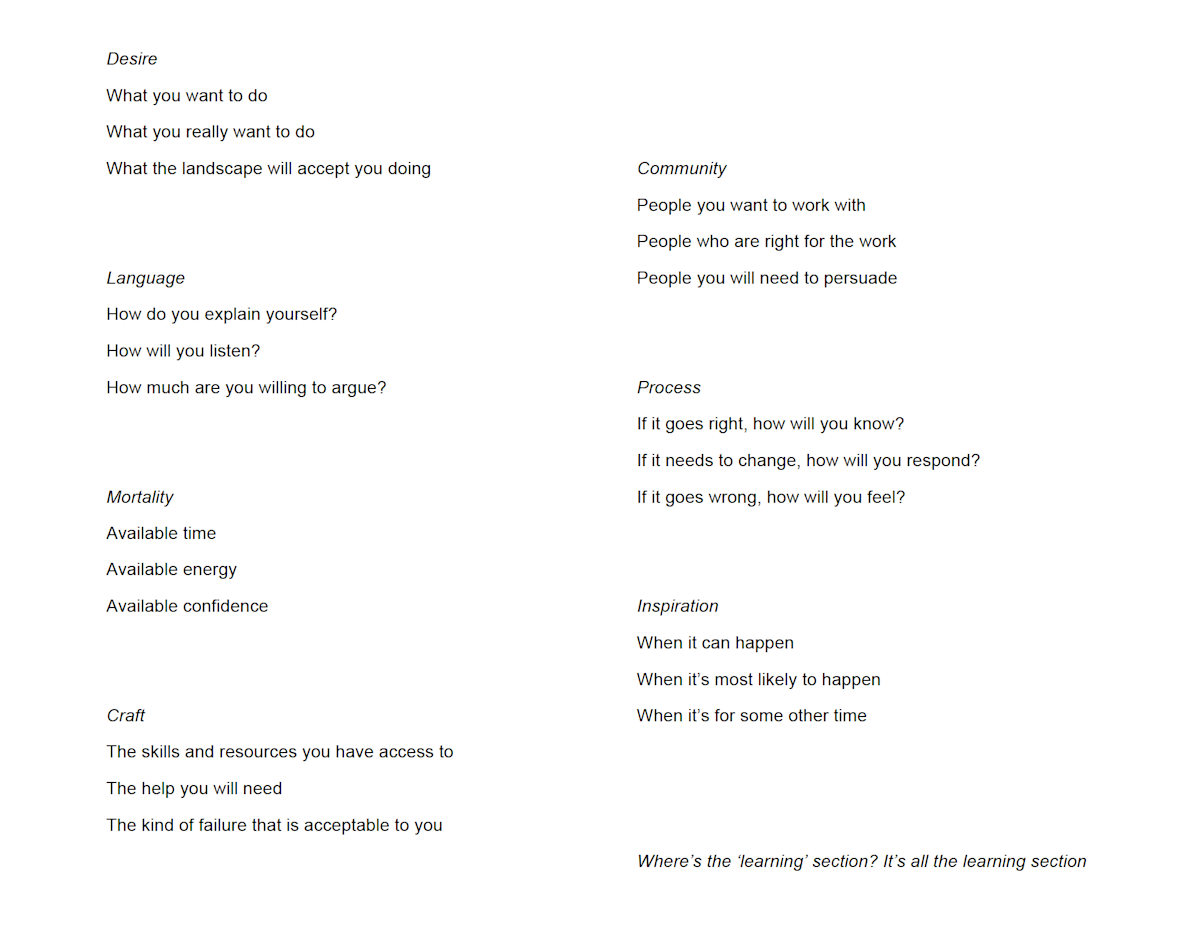 Creative Intelligence: stick it up your chart