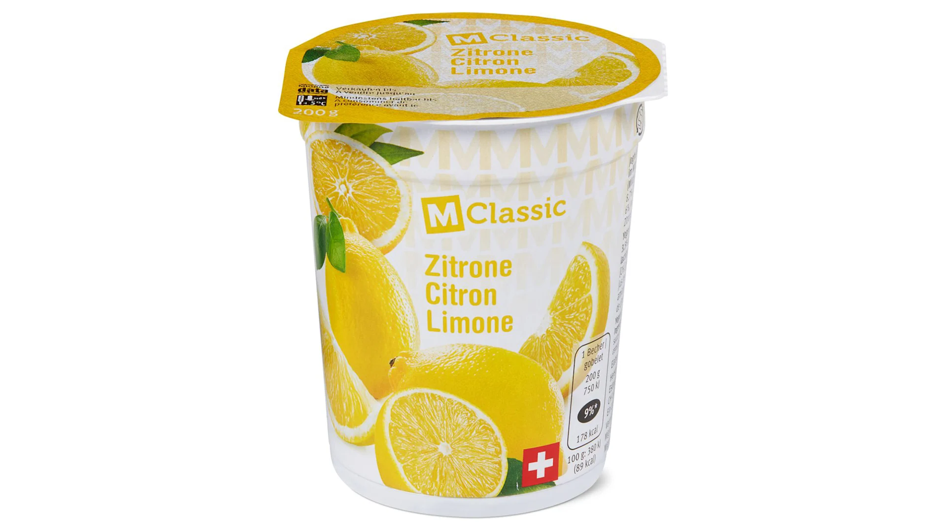 M-Classic yogurt lemons