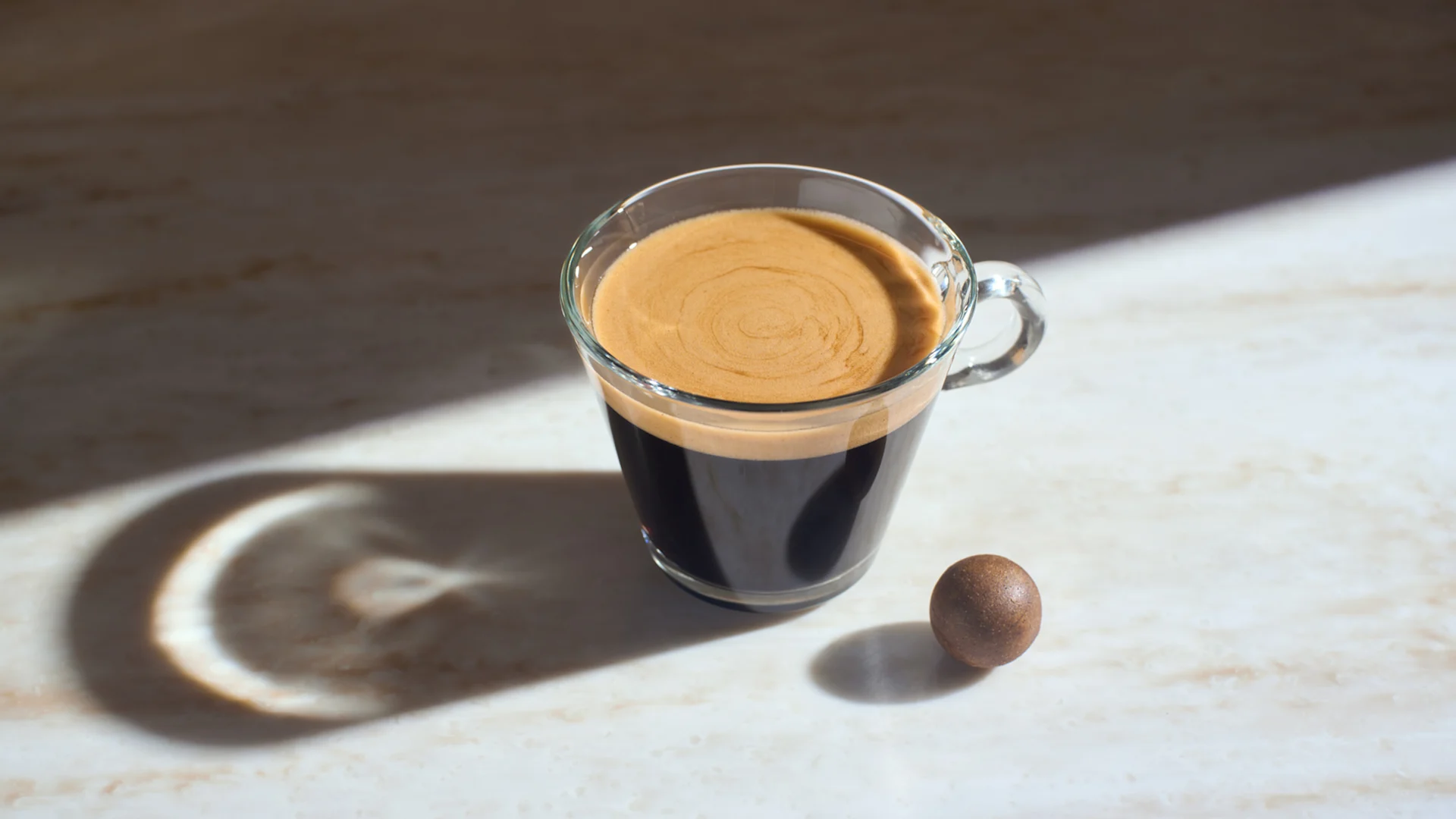 © CoffeeB Cup of coffee with a CoffeeB Coffee Ball