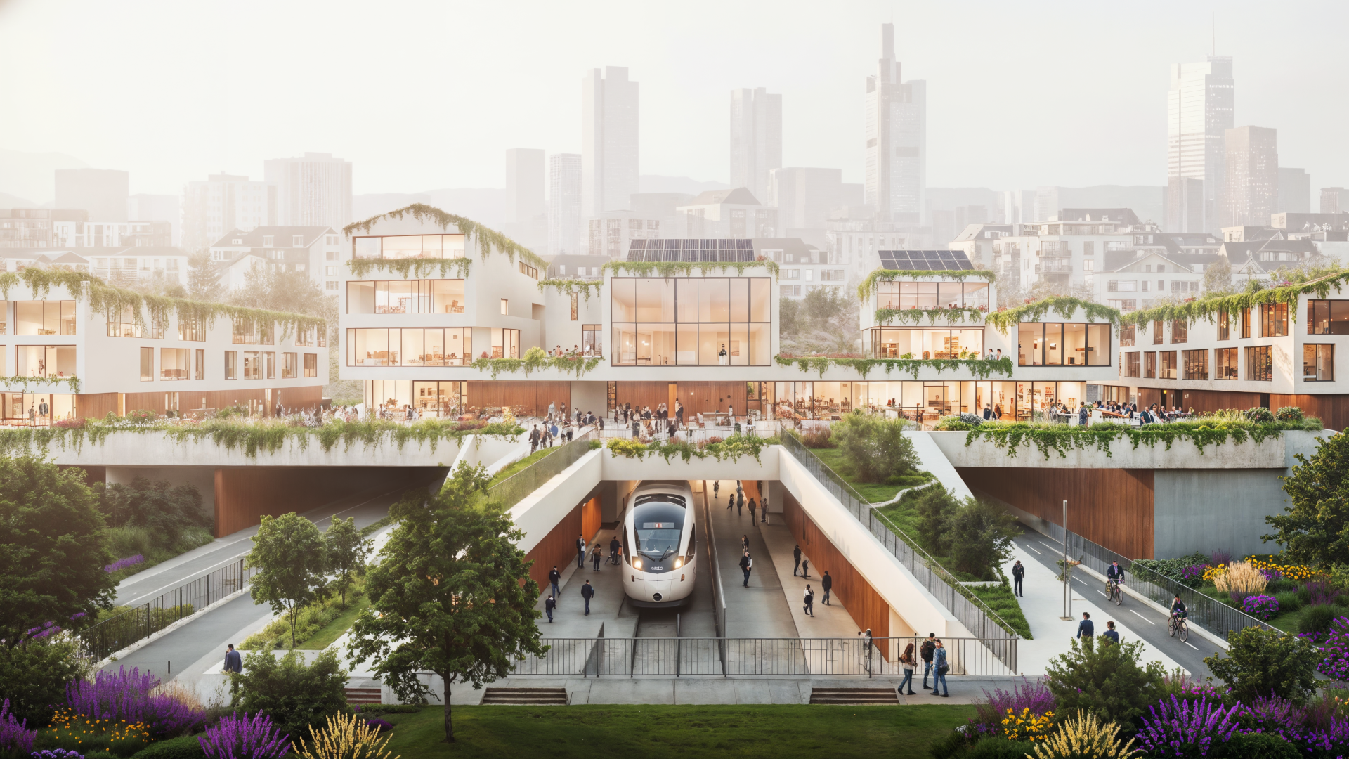 Visualisierung Stadt der Zukunft