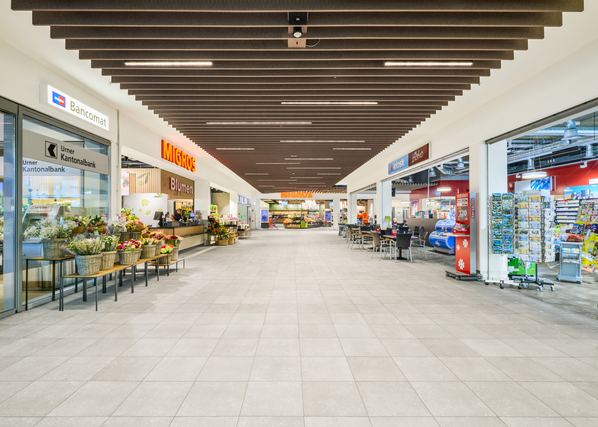 Der erneuerte Innenbereich im Einkaufscenter Urnertor. 