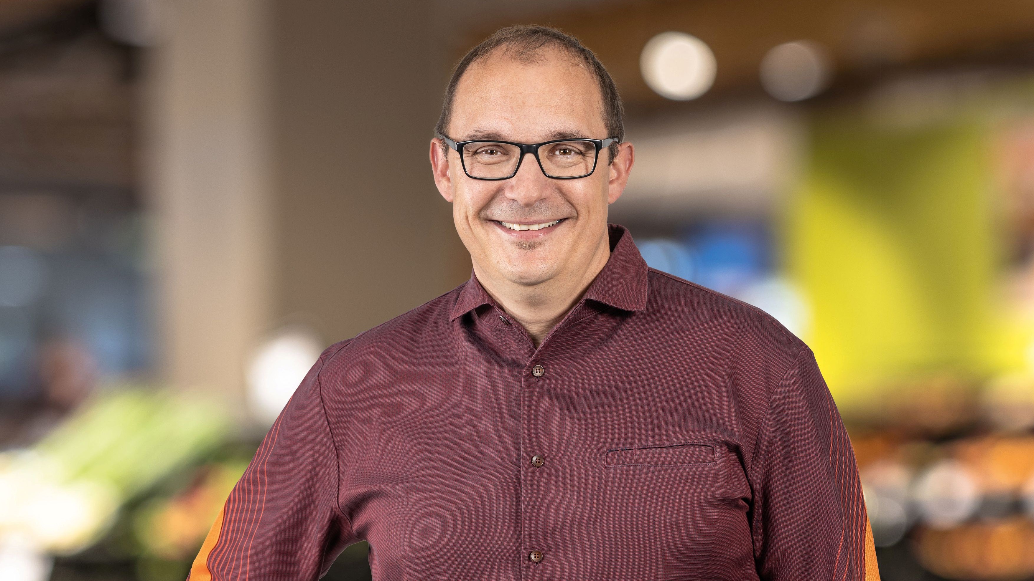 Peter Gees freut sich auf die Wiedereröffnung des neuen Migros Supermarkts im Urnertor. 