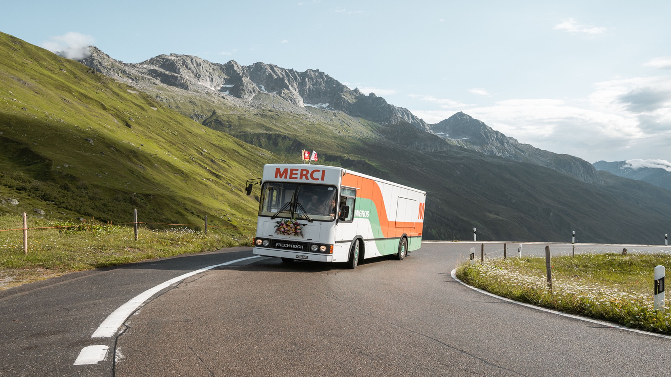 Il camion in tour di ringraziamento