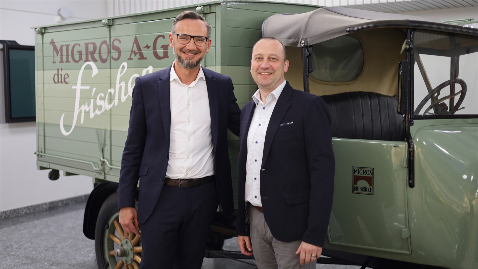 Denis Druzic (links) und René Nietlispach (rechts) komplettieren die Verwaltung der Genossenschaft Migros Luzern.