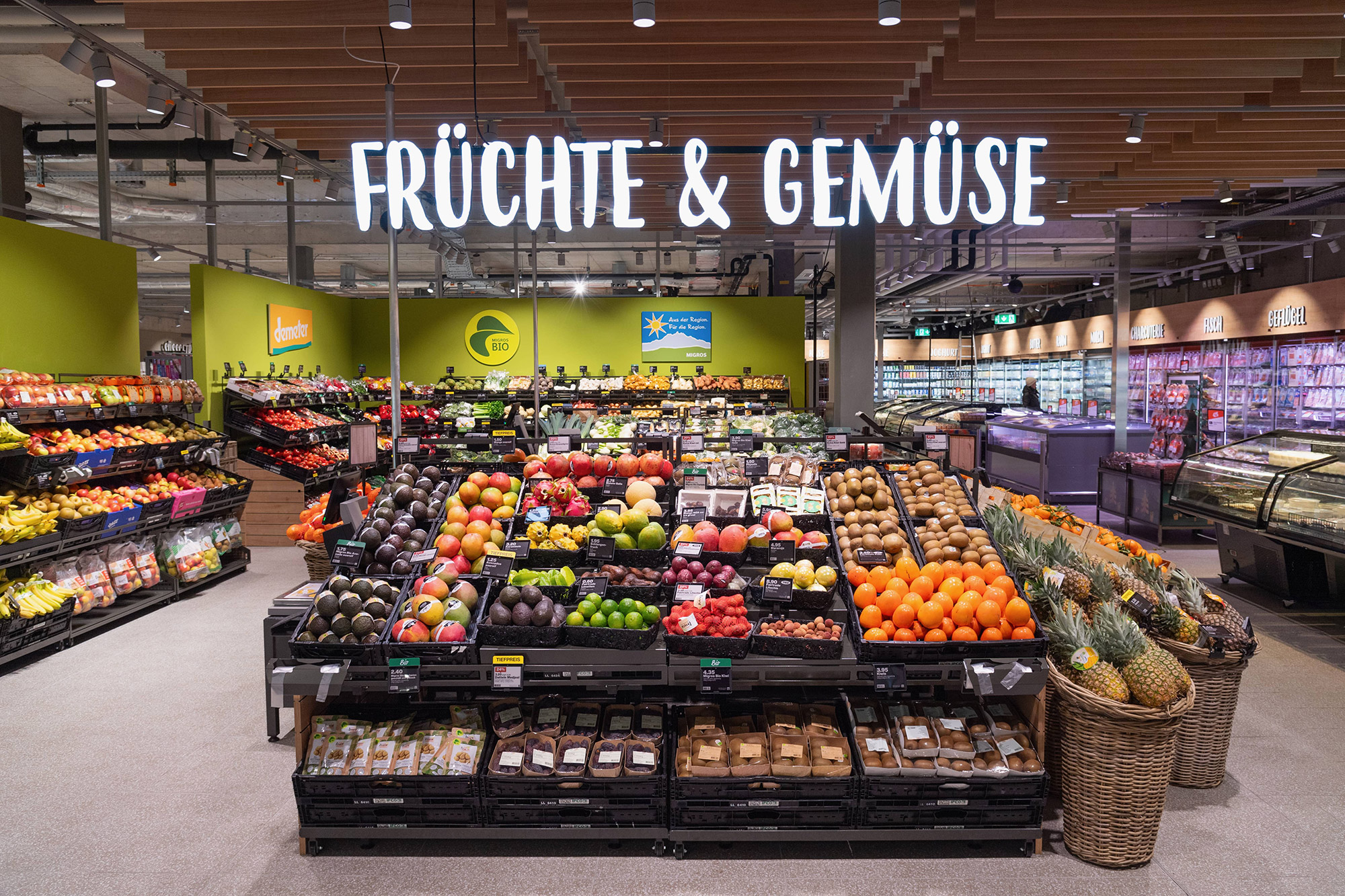 Migros Lehenmatt_Fruechte und Gemuese