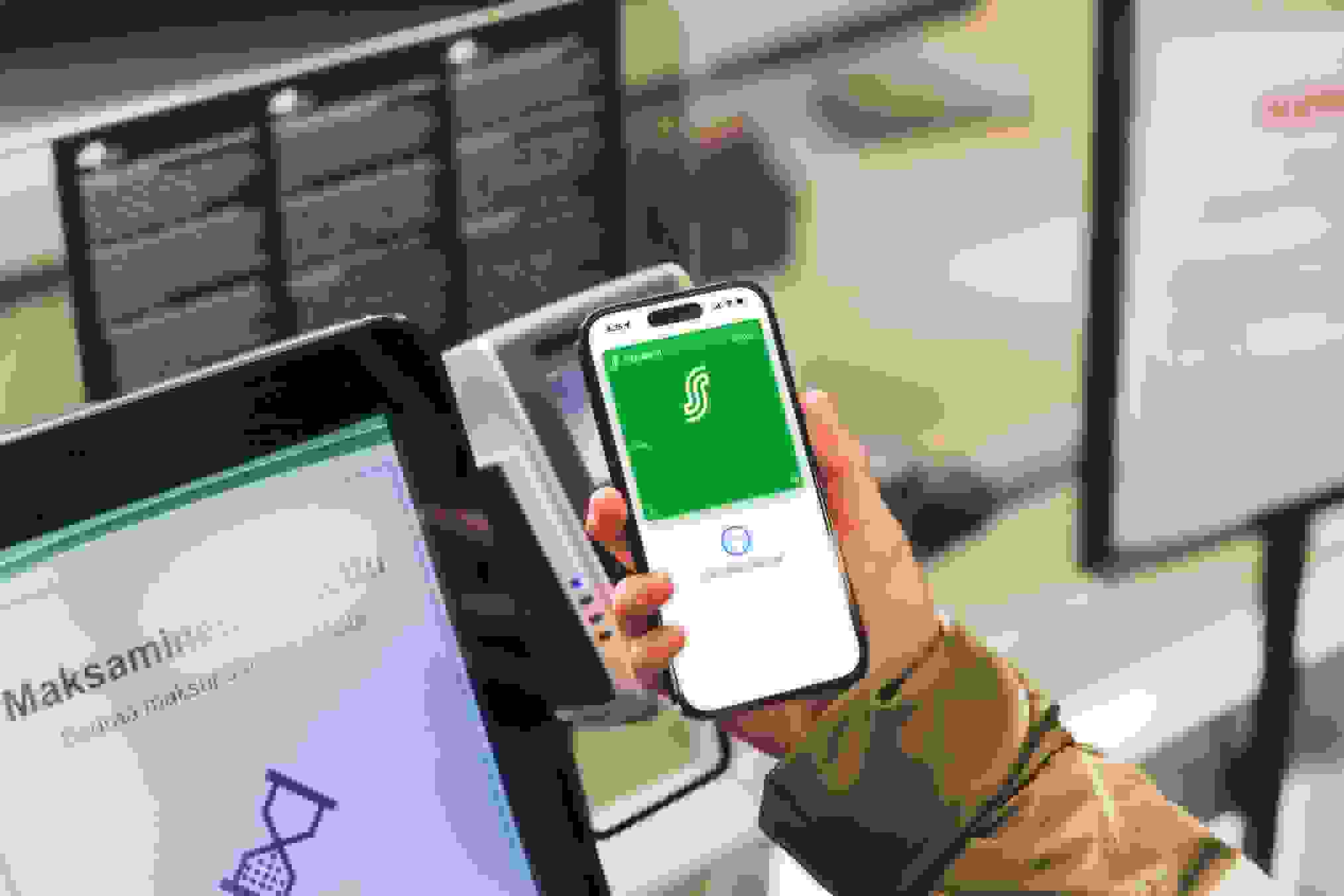 mobiili S-Etukortti kassalla