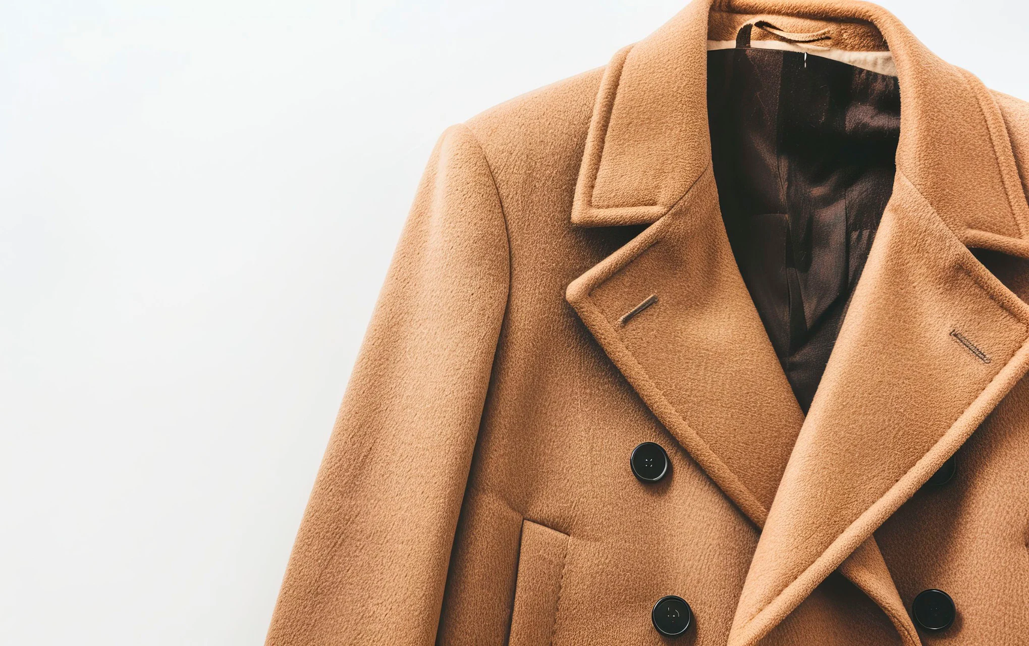 Ruskea villakangastakki