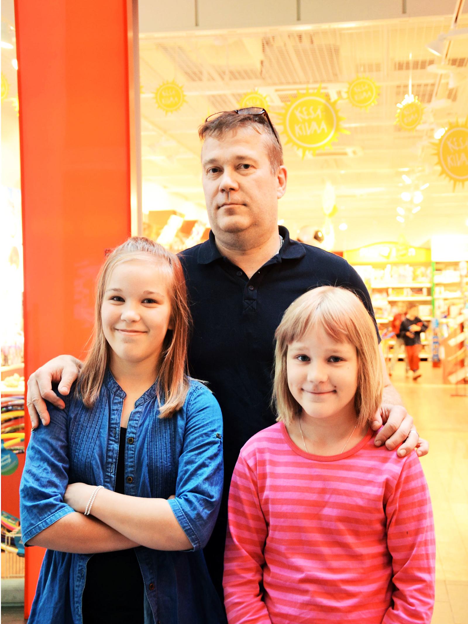 Marko, Pinja, 11 ja Pihla, 9, Heintsola, Helsinki