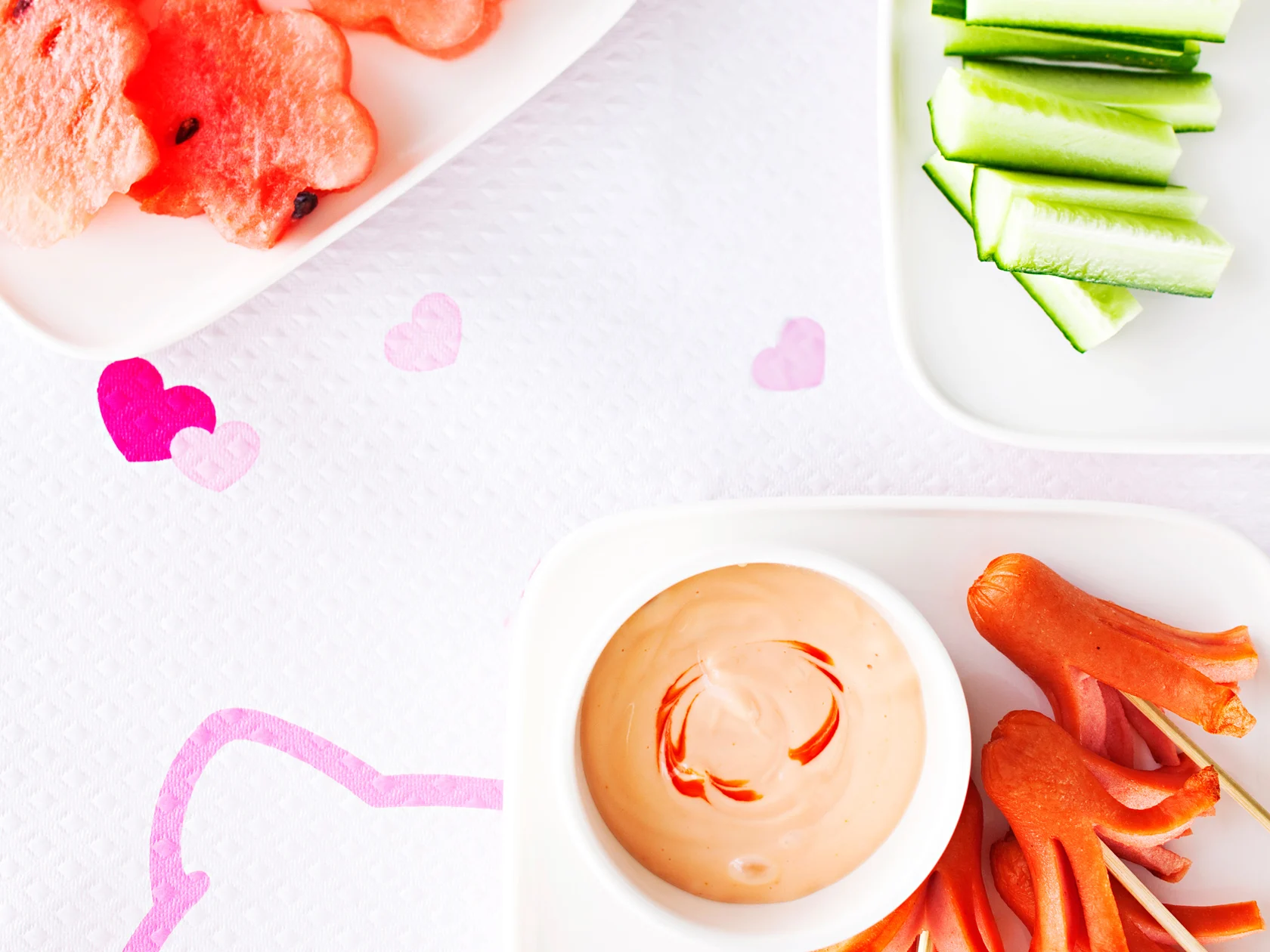 Mustekalanakit, ketsuppidippi ja melonikukat