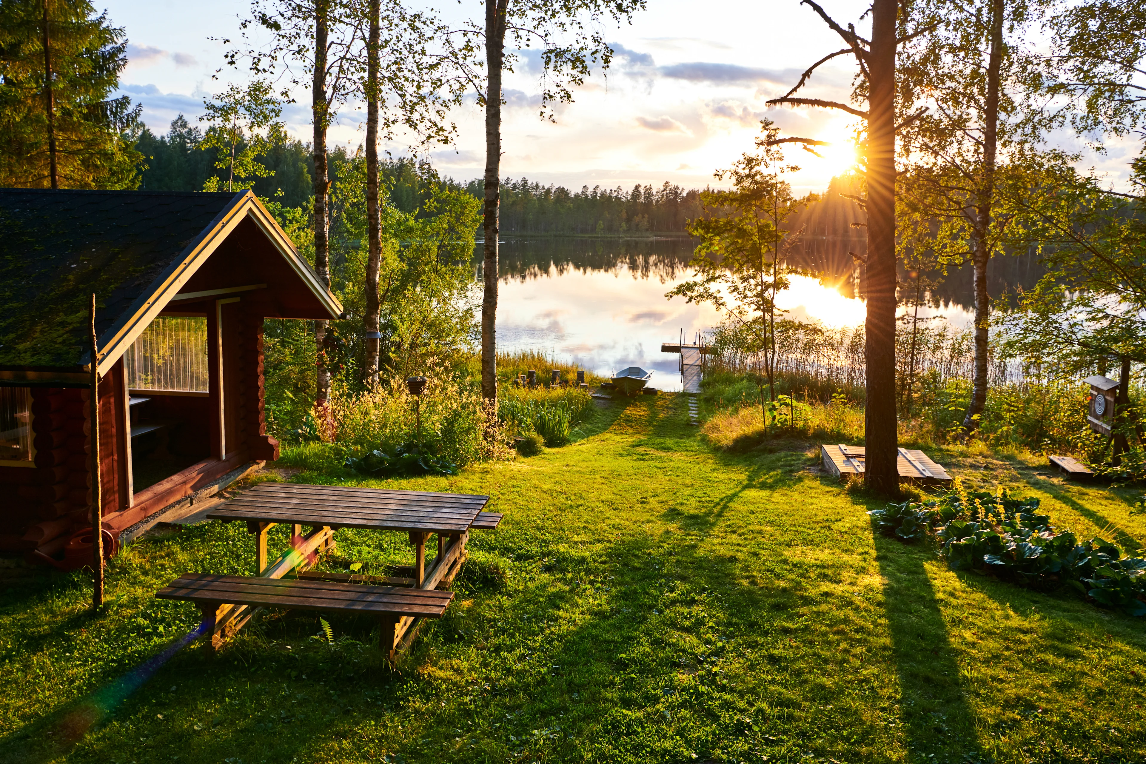 Suomalainen kesämökkimaisema