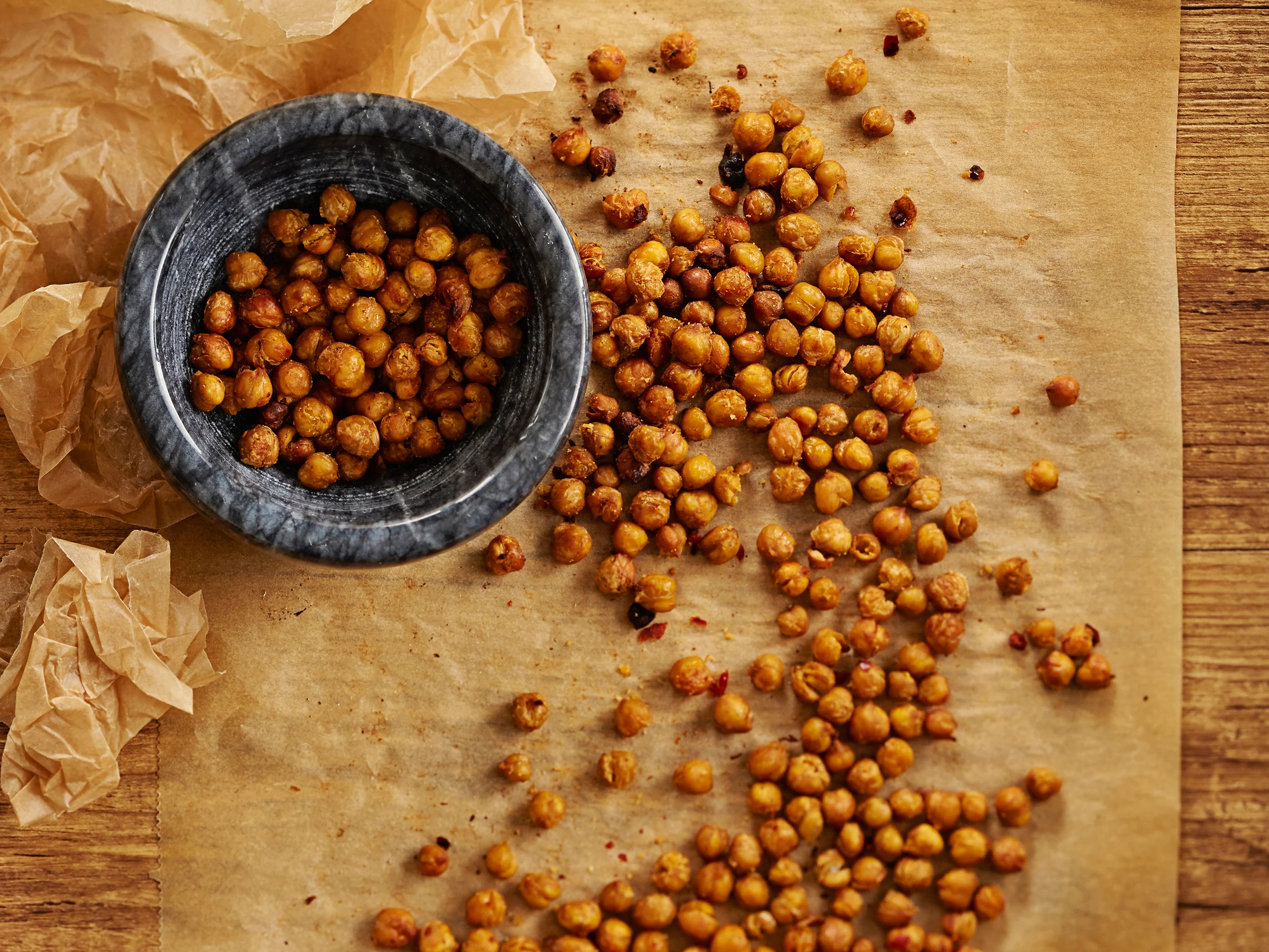 Paahdetut kikherneet