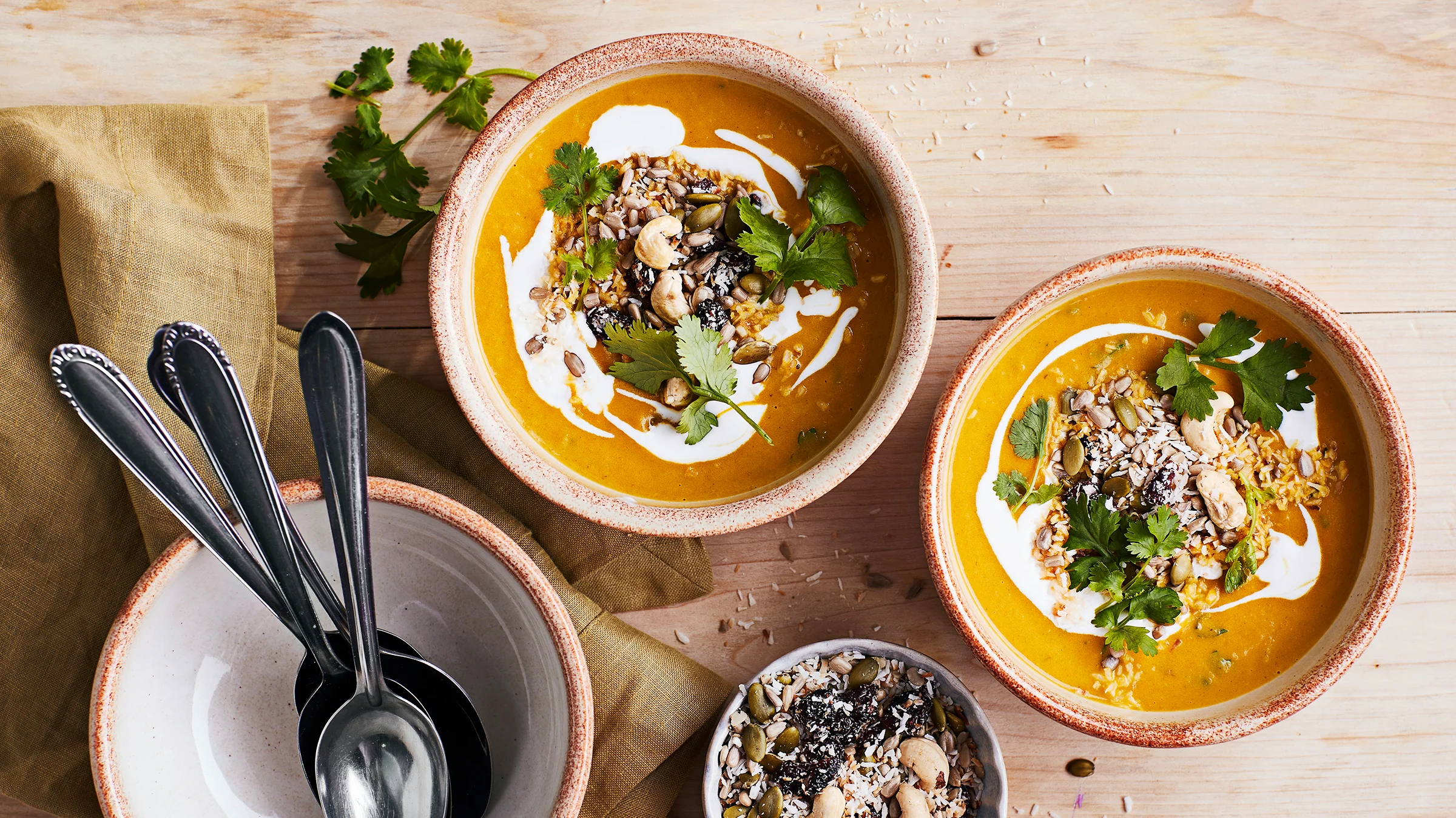 porkkanakeitto, porkkana-kookoskeitto