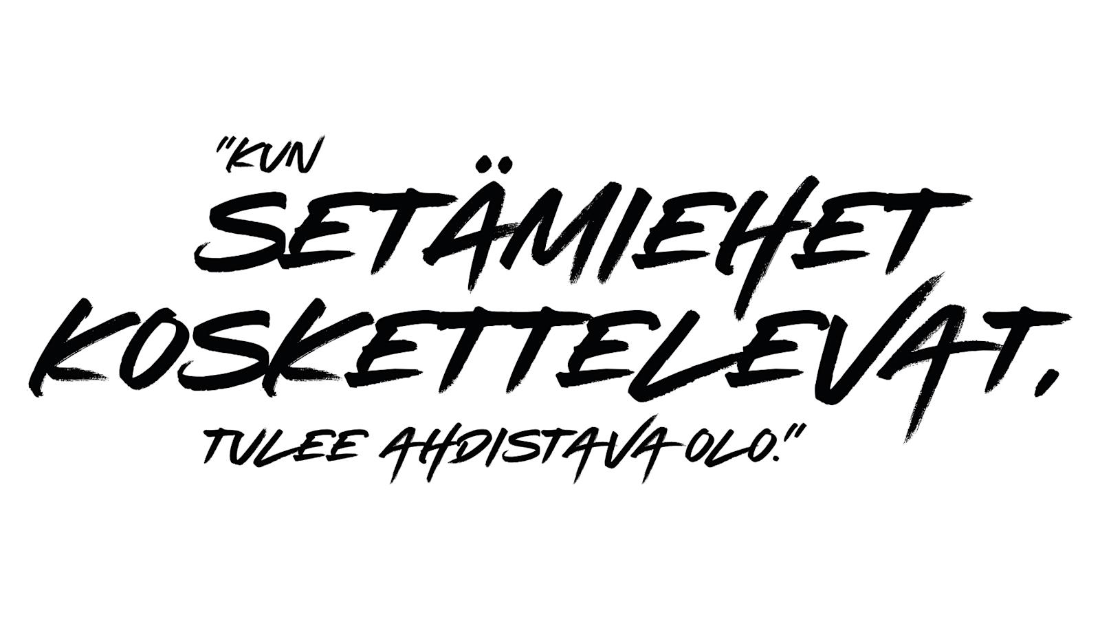 Sitaatti: "Kun setämiehet koskettelevat, tulee ahdistava olo."