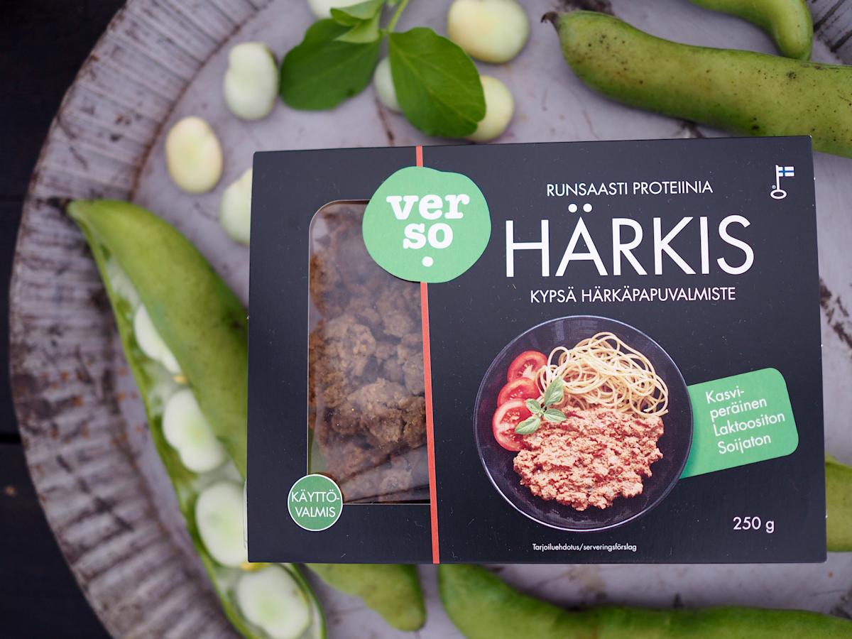 Verso Härkis -härkäpapuvalmiste on käyttövalmis, kypsä tuote.