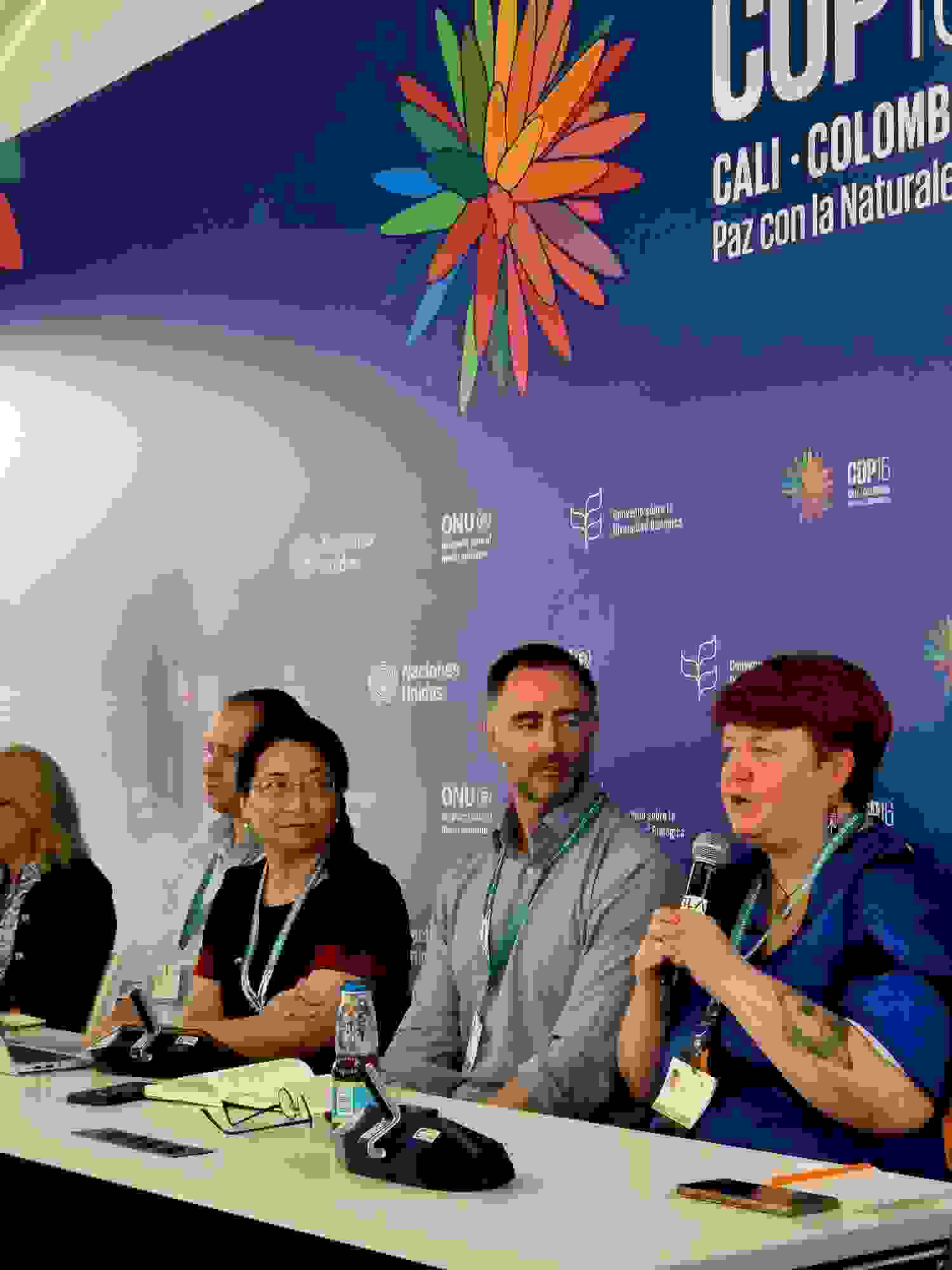 SOK:n vastuullisuusjohtaja Nina Elomaa osallistui COP16-luontokokoukseen Kolumbian Calissa lokakuussa 2024.