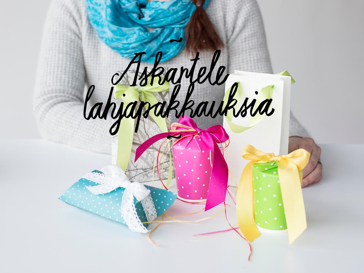 Askartele lahjapakkauksia