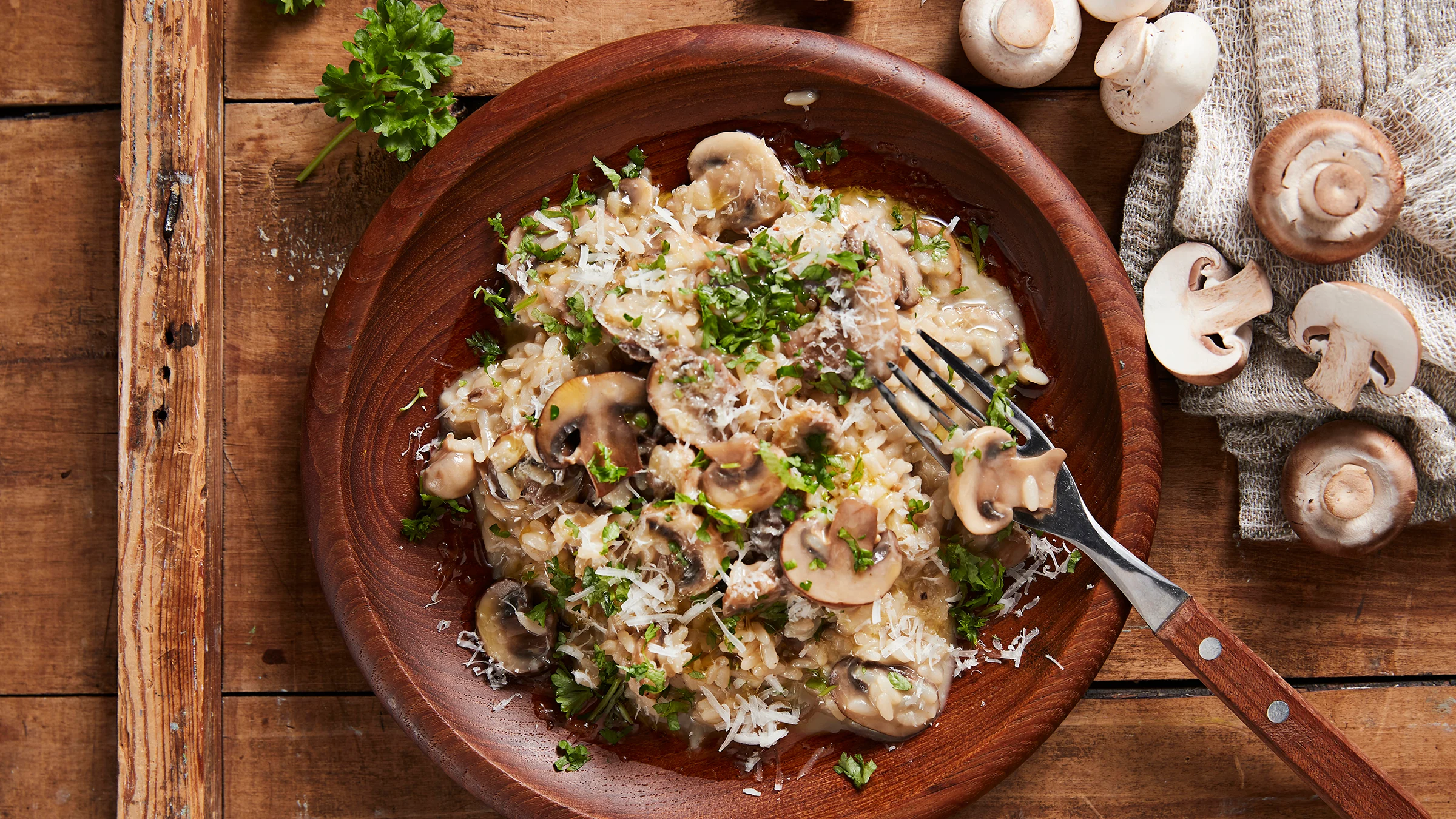 Herkkusienirisotto