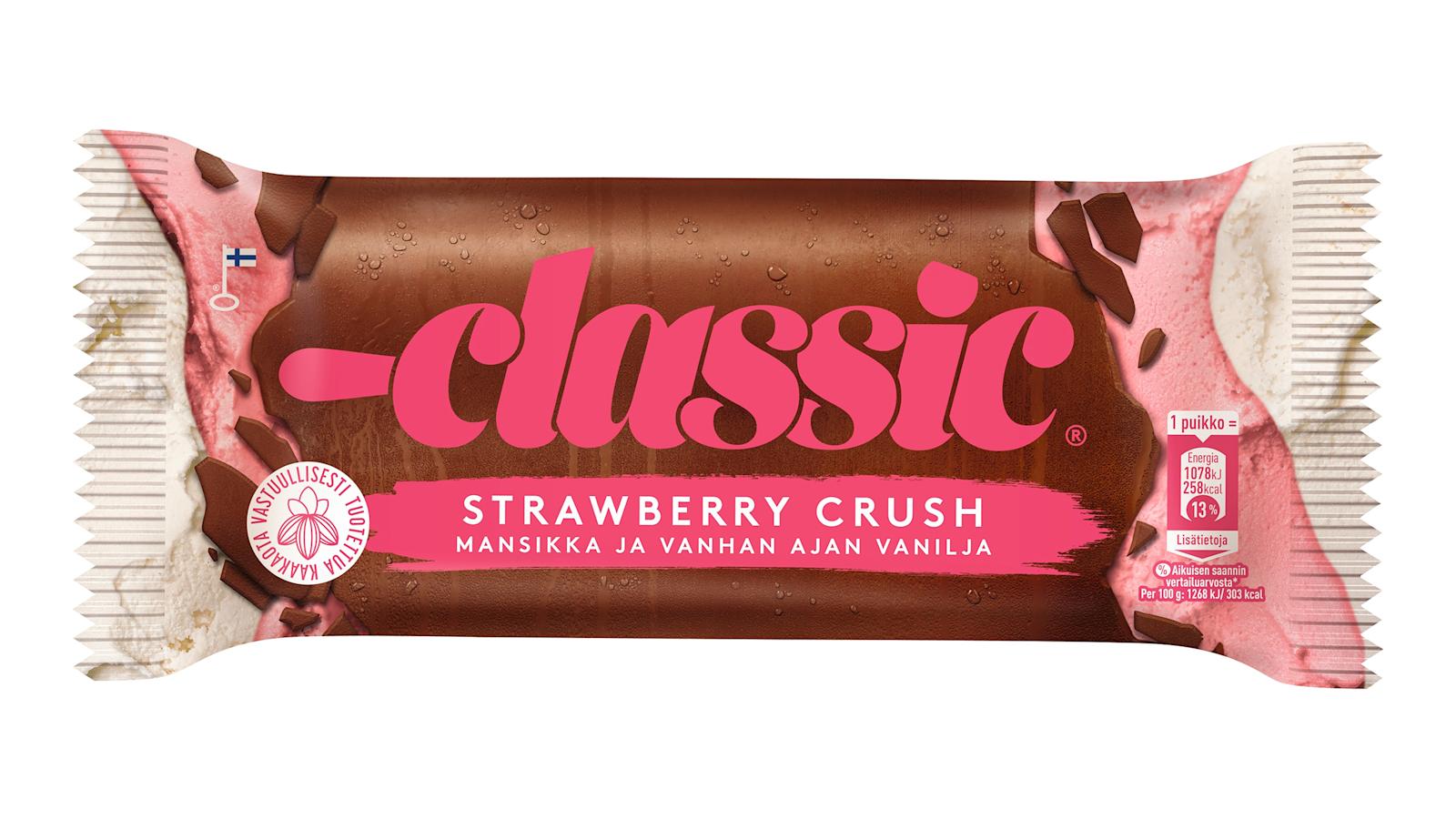 Classic Strawberry crush -mansikkapuikko