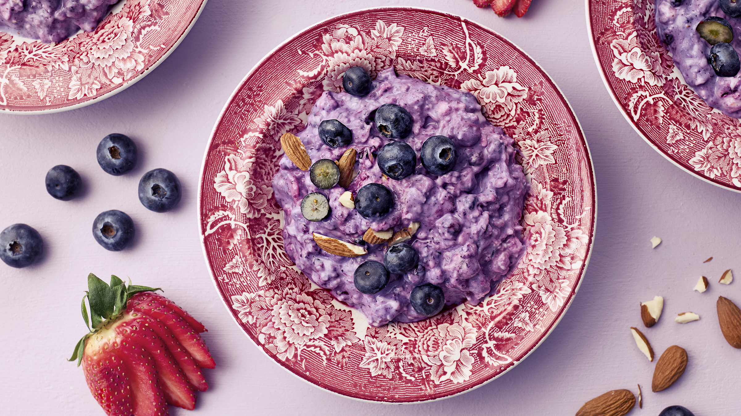 Mustikkapiirakan makuinen tuorepuuro