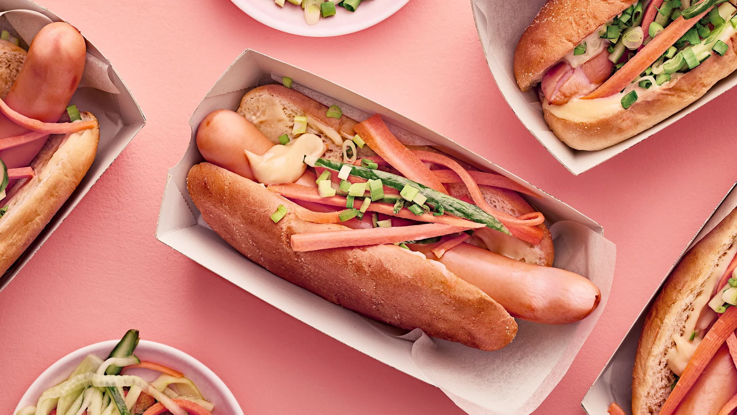 Korealaiset miso- hot dogit