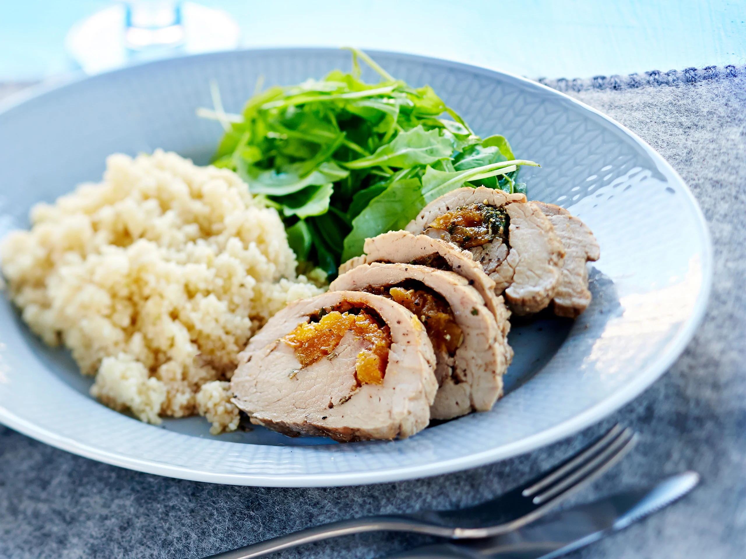 Täytetty porsaanfilee