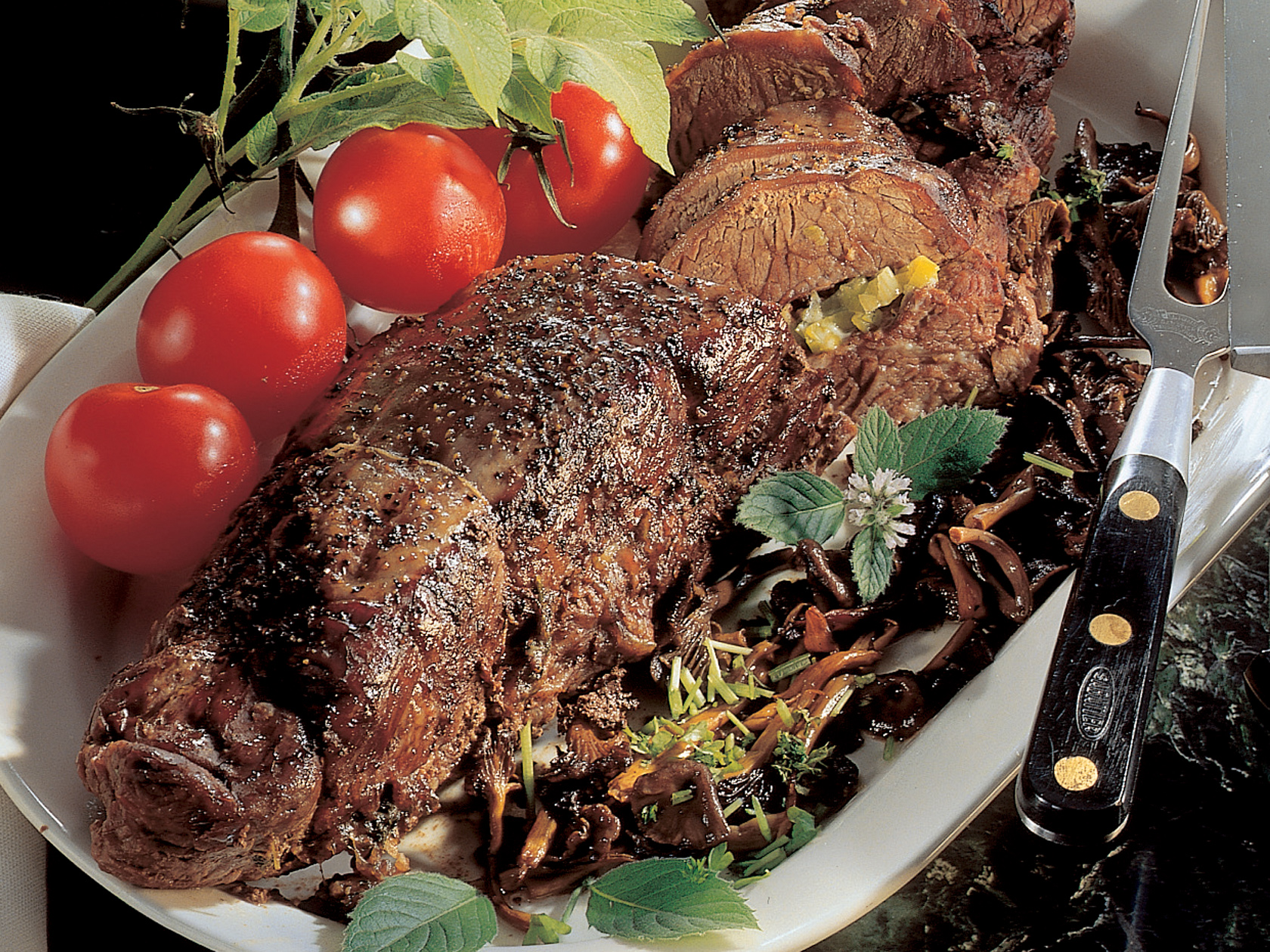 Täytetty naudanfilee