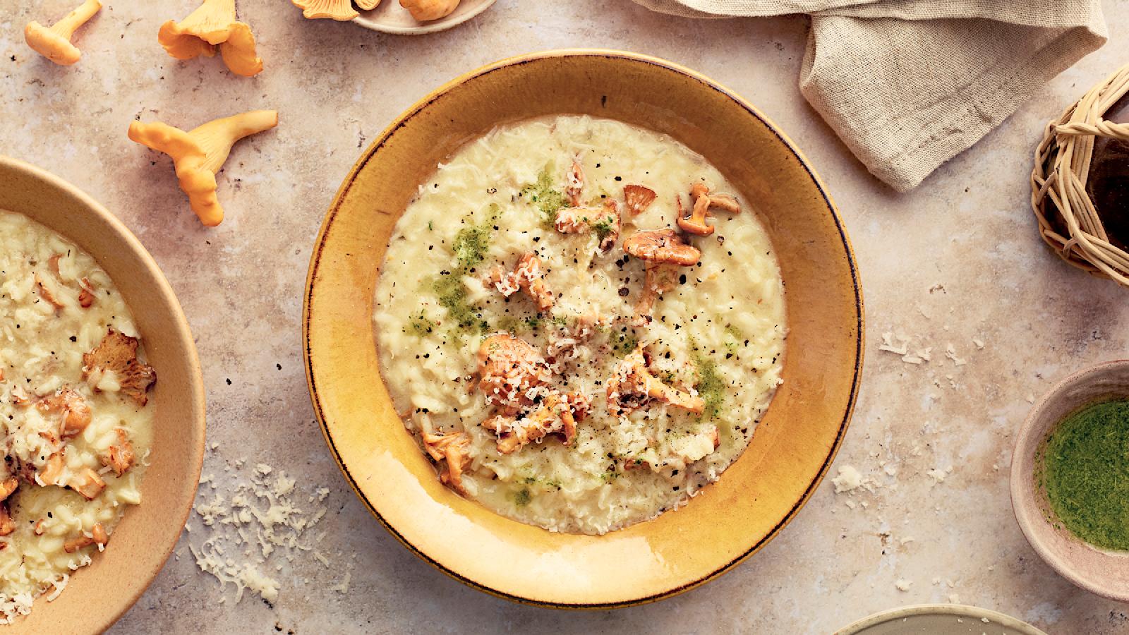 Kantarellirisotto