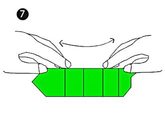 Toukkaorigamin laskokset