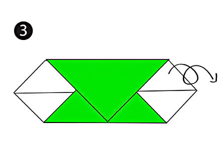 Toukkaorigamin taitteleminen