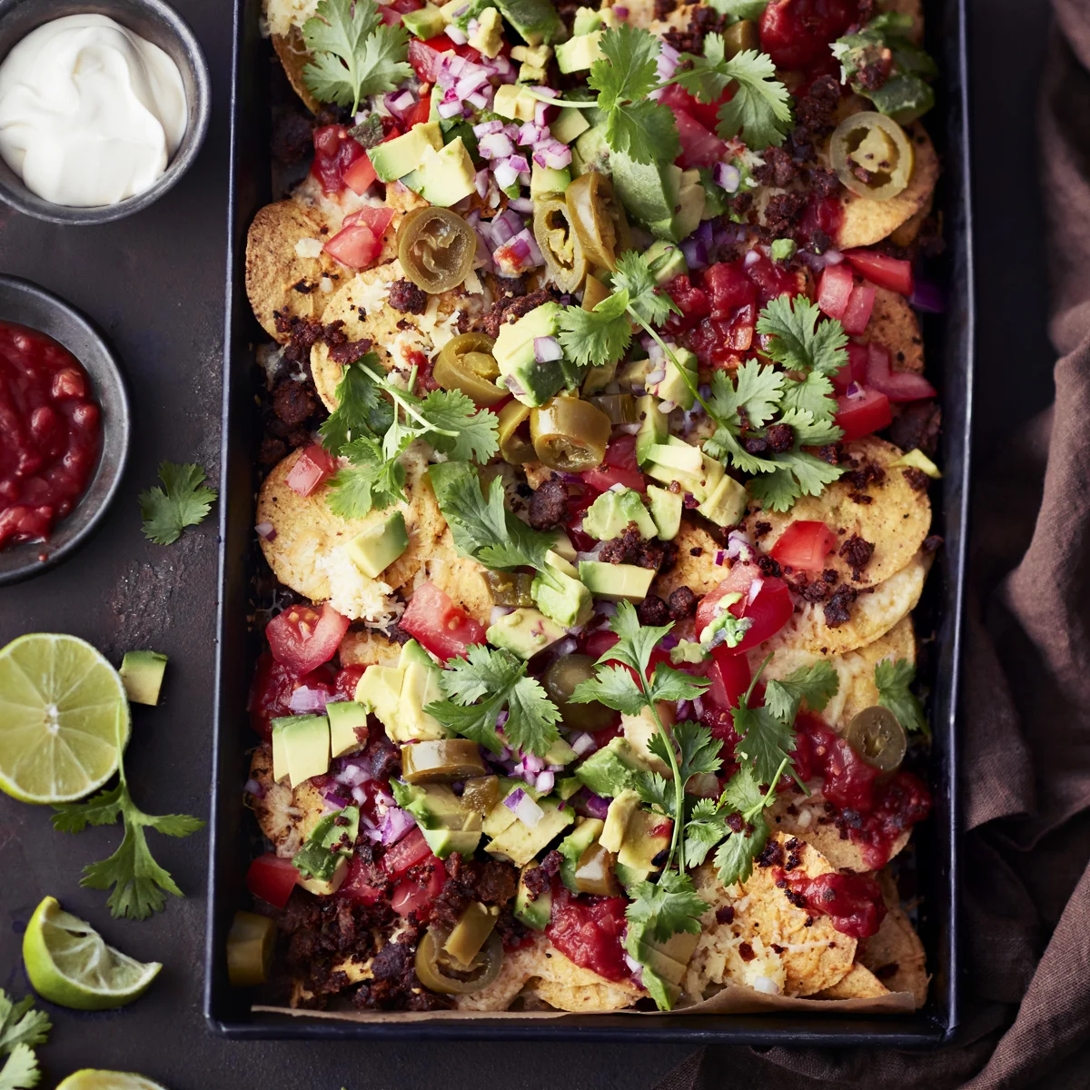 Härkis nachos supreme