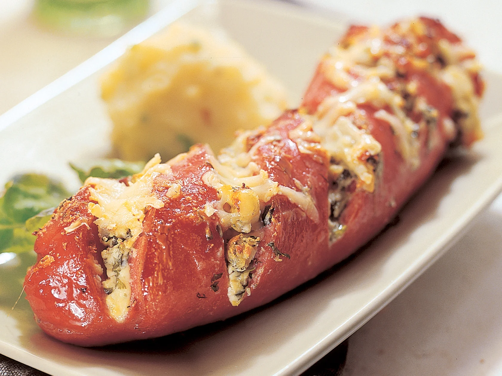 Valkosipulinen yrttilenkki