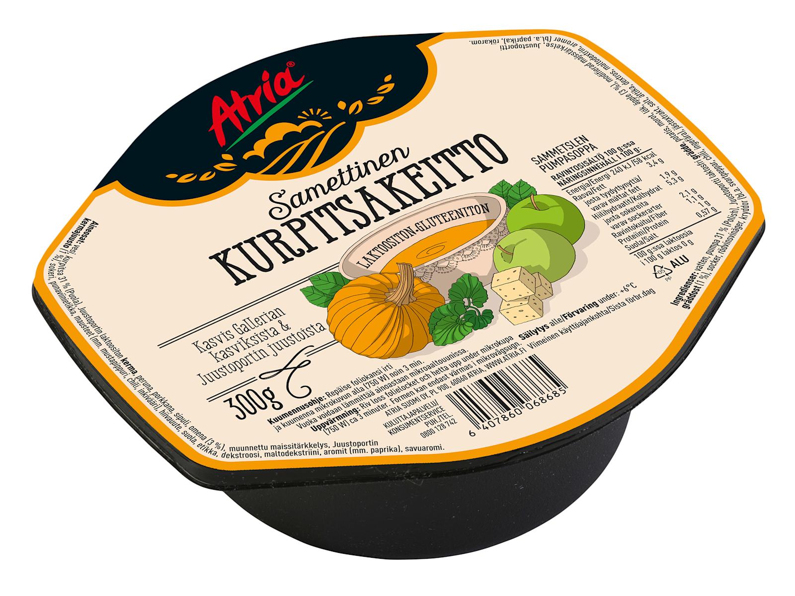 Atria samettinen kurpitsakeitto
