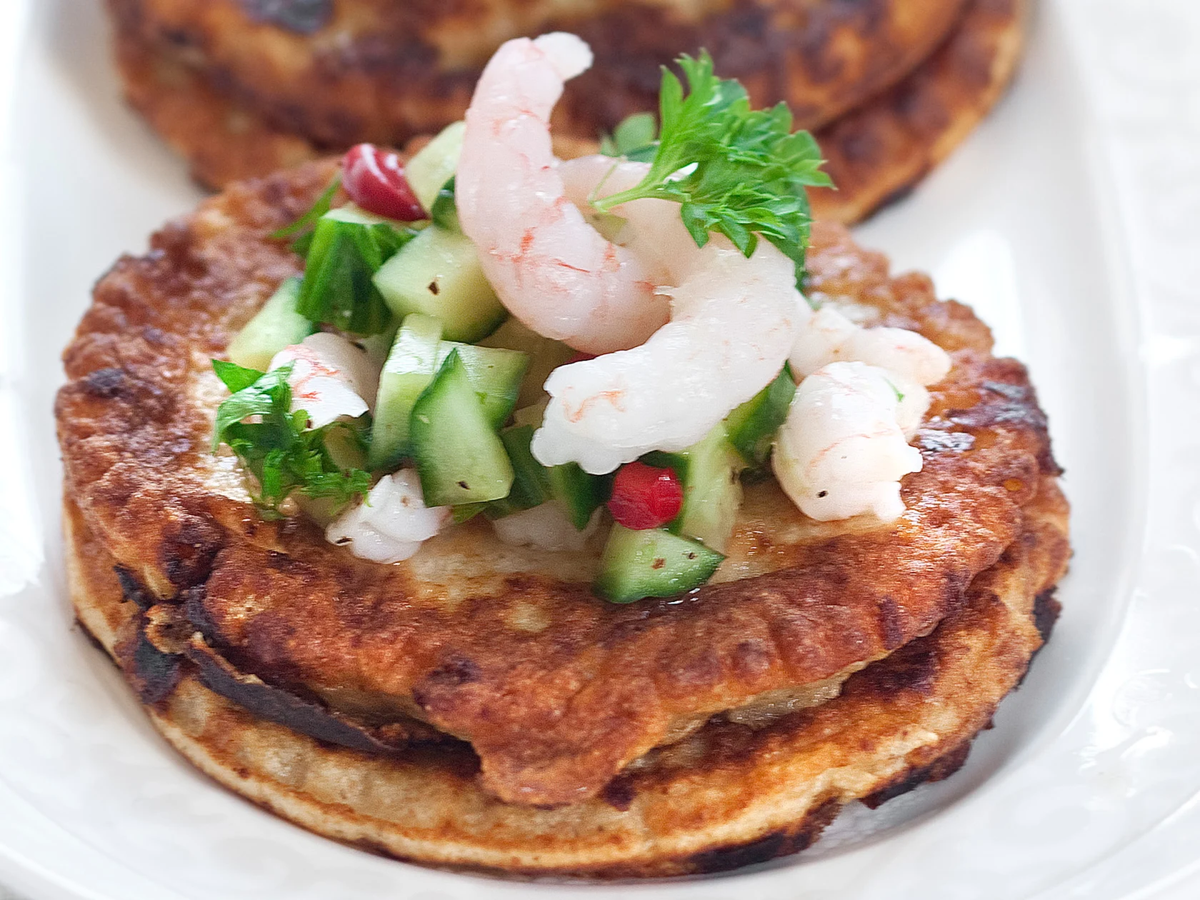 Raejuustoletut ja katkarapusalsa