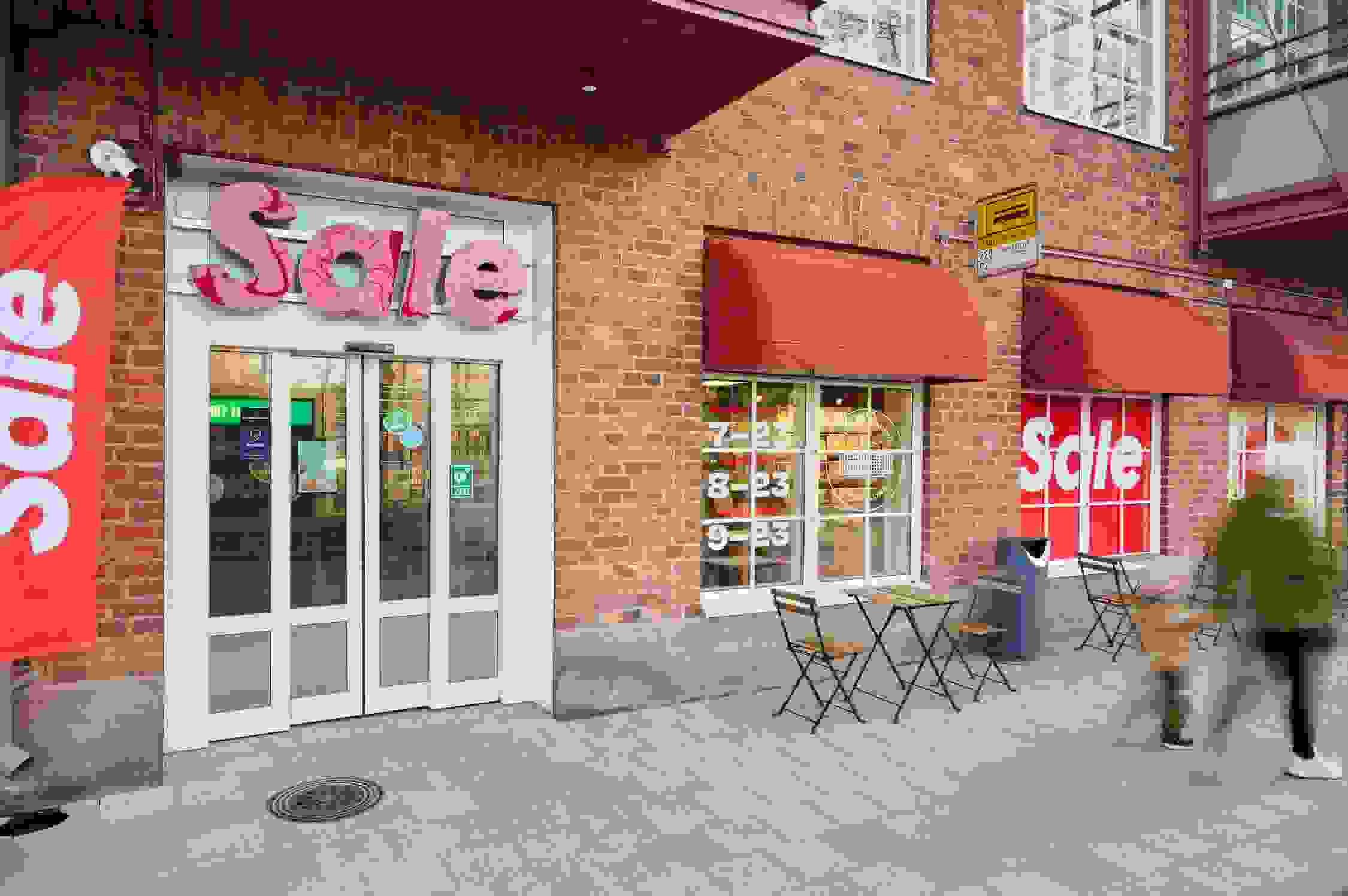 Sale Verkahovin tiiliseinäinen ulkosivu. 