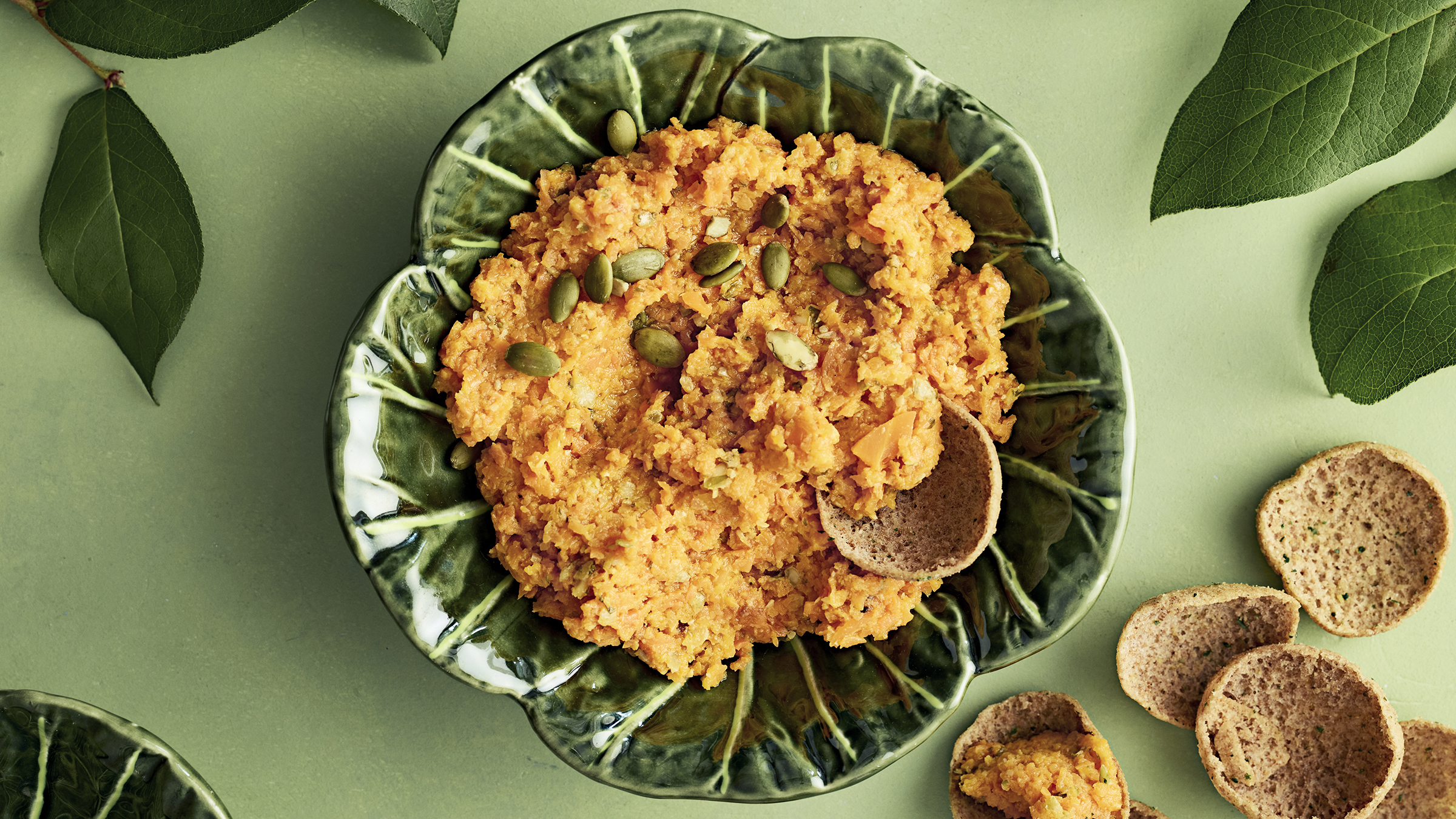 Kurpitsansiemen-porkkanatahna