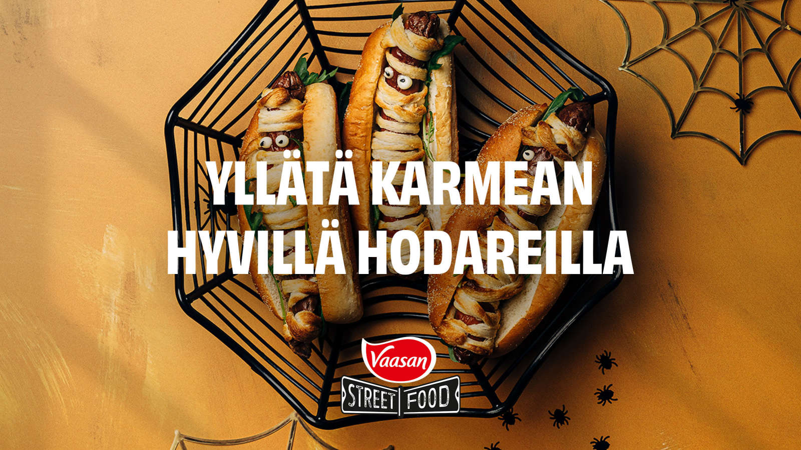 Halloweenin näyttävin hittitarjottava hetkessä – testaa karmean hyvät hodarit!