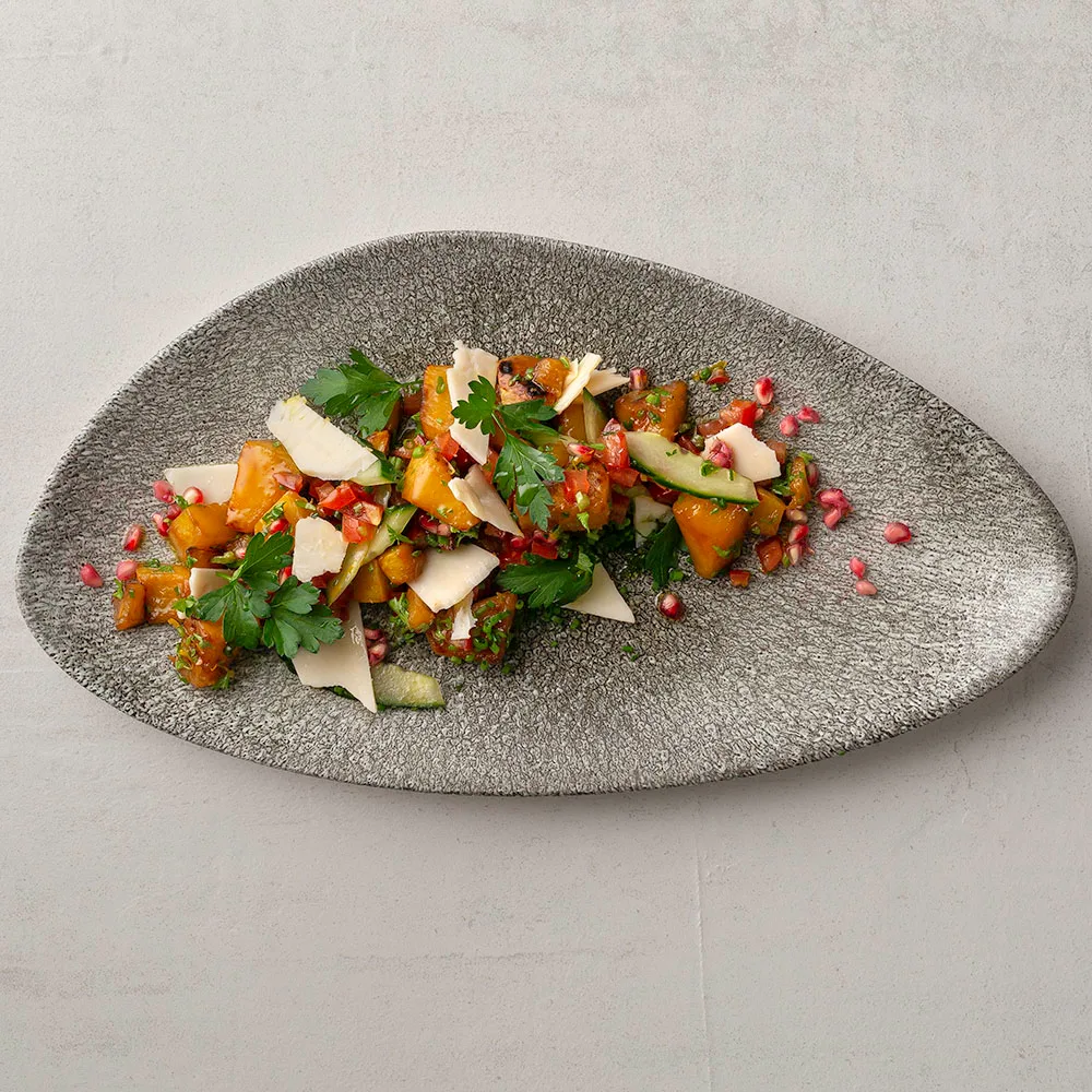 Myskikurpitsa-vuohenjuustosalaatti