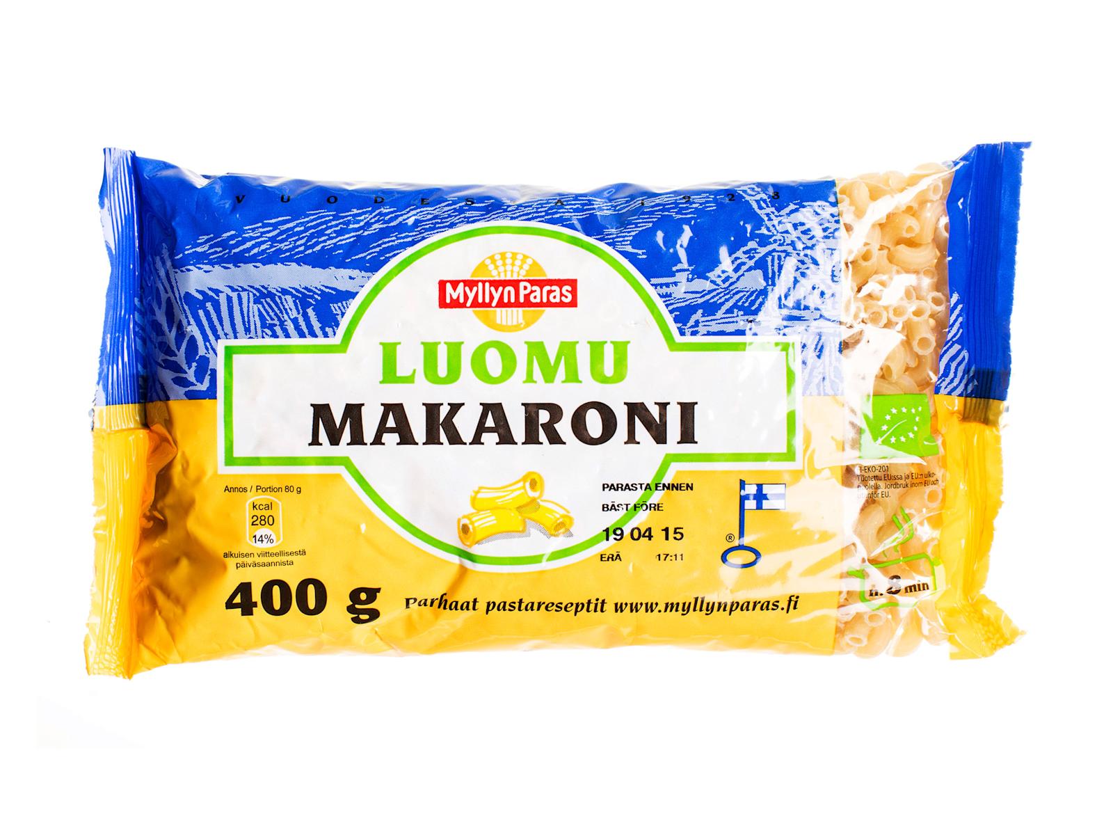Myllyn Paras Luomu Makaroni, 400 g
