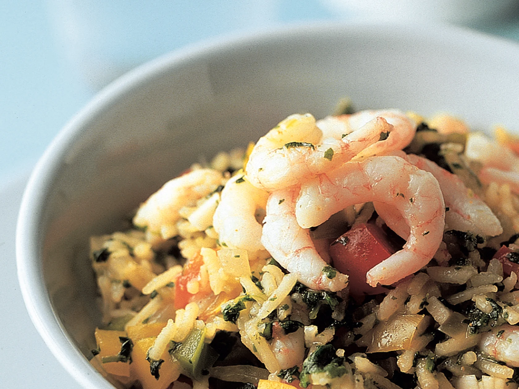 Kasvisriisi ja mausteiset katkaravut