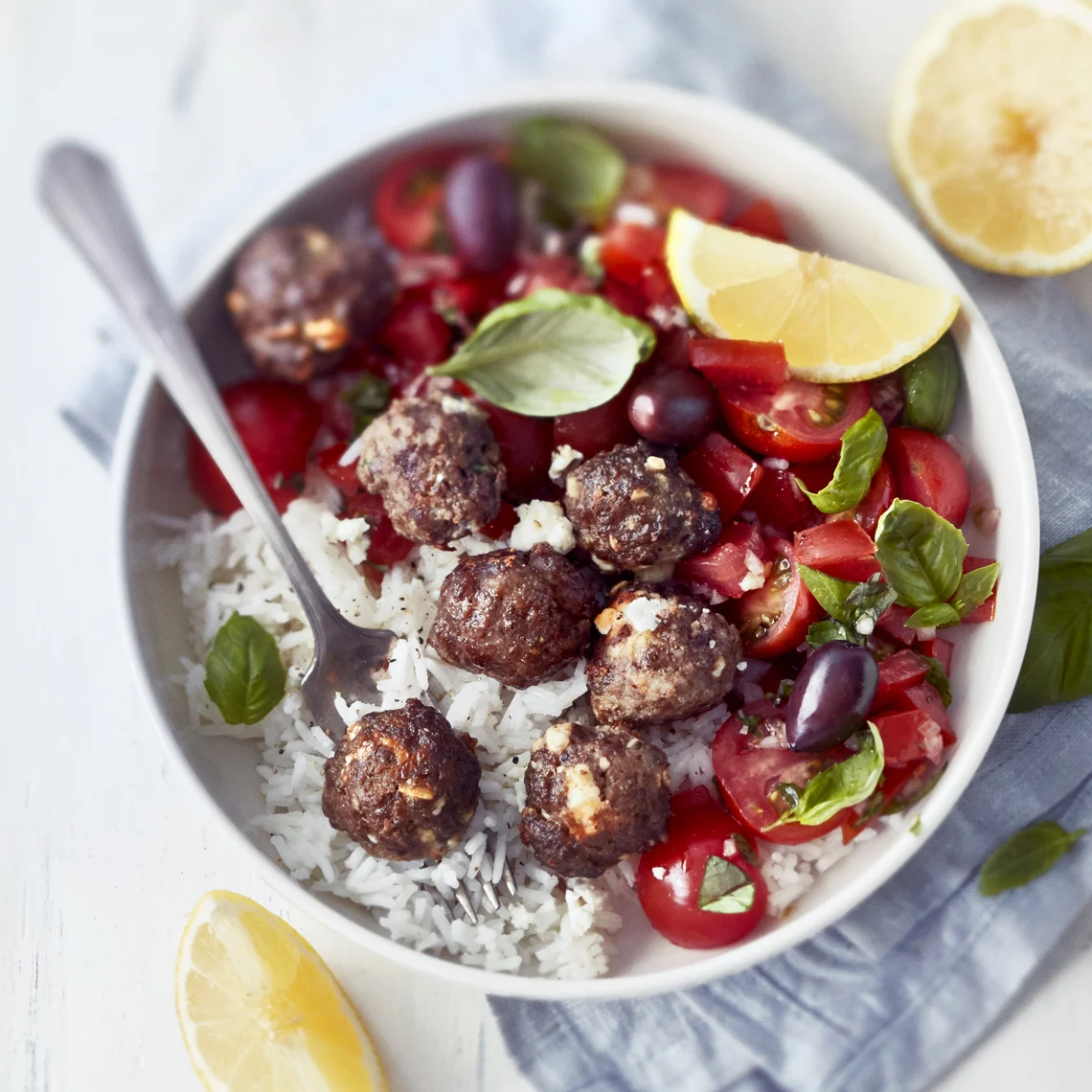 Fetalihapullat ja tomaattiriisi