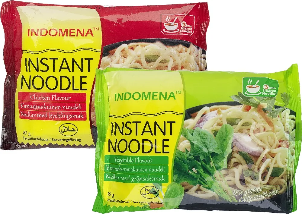 Takaisinveto: Indomena Instant Noodle Kananmakuinen nuudeli ja  Vihanneksenmakuinen nuudeli - S-ryhmä