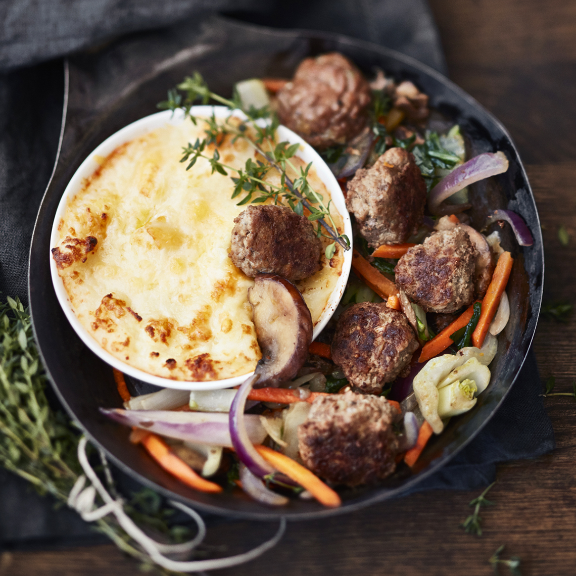 Lihapullat ja Gruyèremuusi