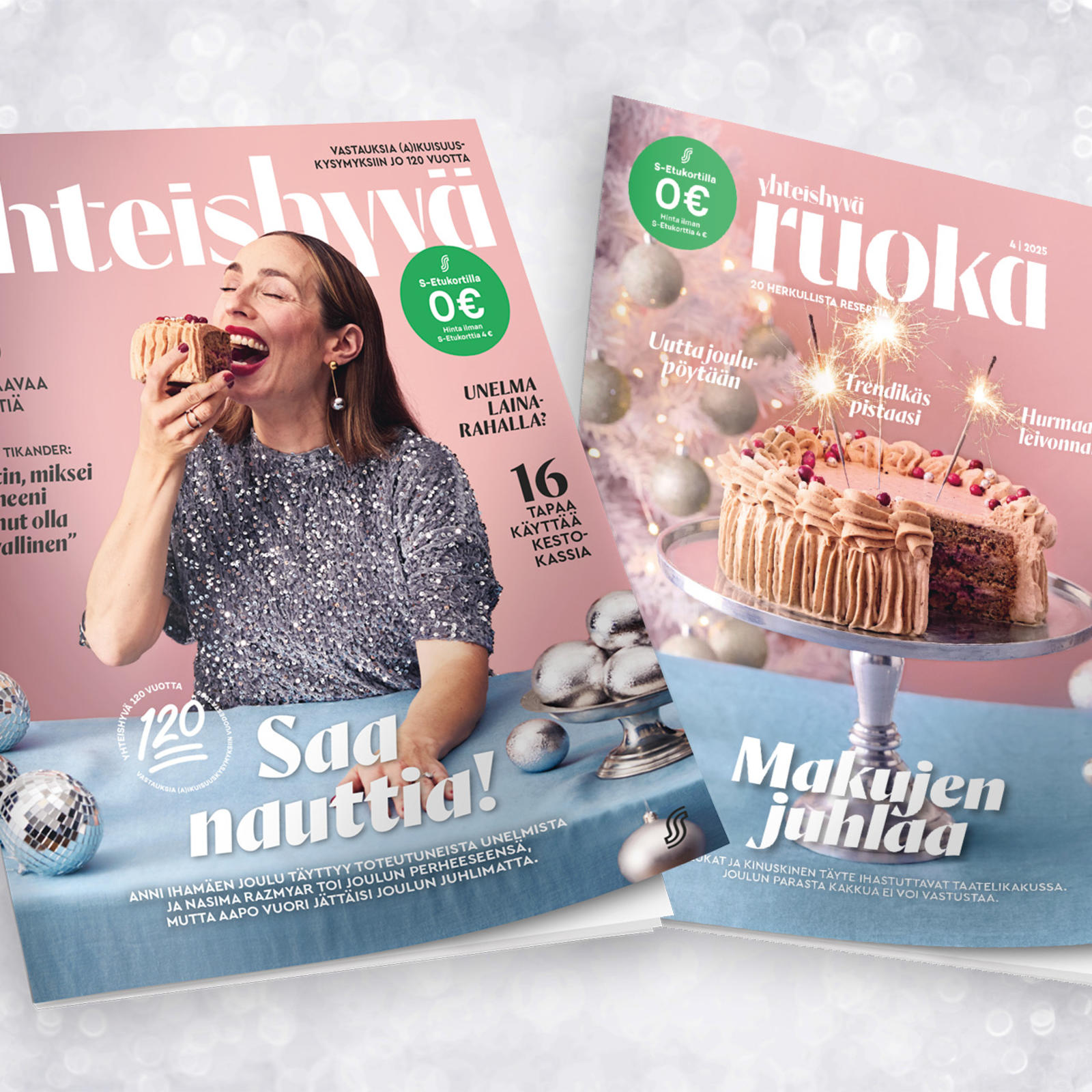 Yhteishyvä ja Yhteishyvä Ruoka 4/24 -lehden kannet