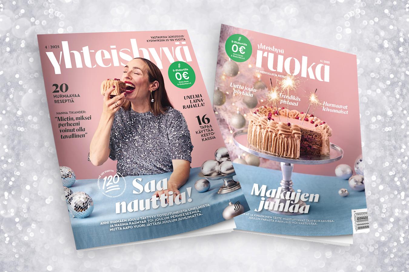 Yhteishyvä ja Yhteishyvä Ruoka 4/24 -lehden kannet