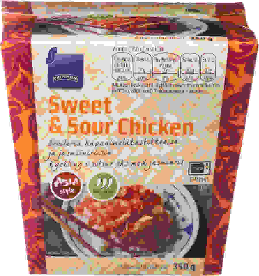Återkallelse: Rainbow Sweet & Sour Chicken 350 g, frysvara
