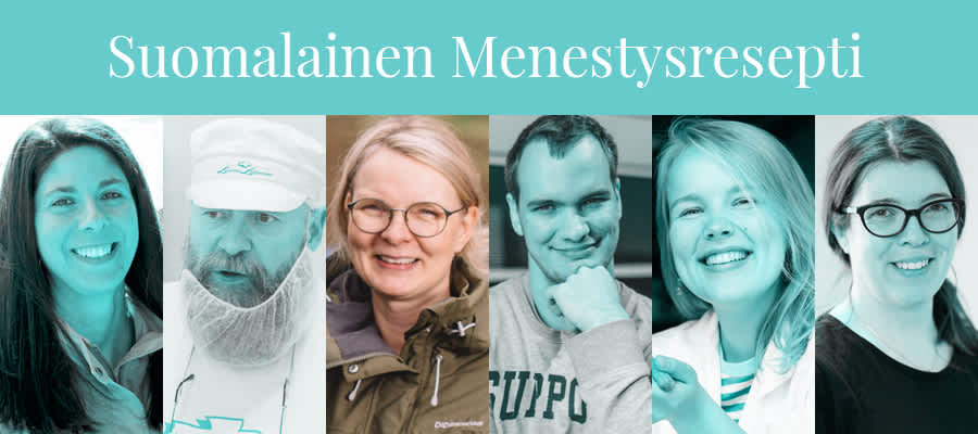 Suomalainen Menestysresepti -kilpailun finalistit.