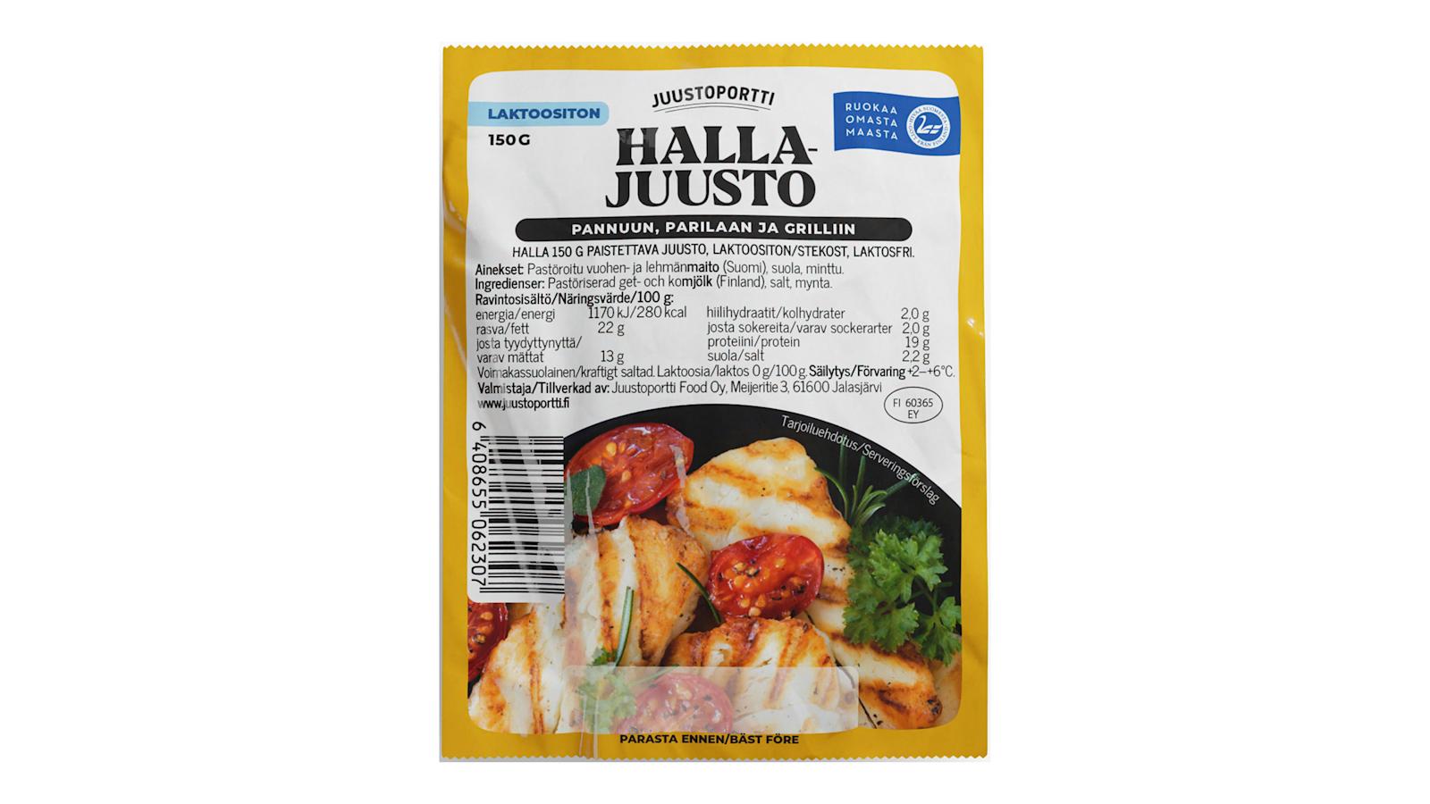 Juustoportin suomalainen Halla-juusto